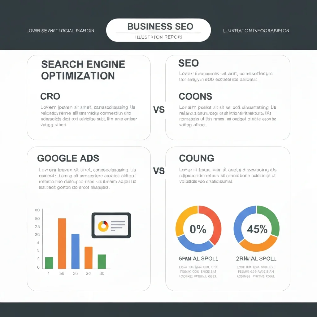 Tableau des avantages et inconvénients du SEO et de Google Ads