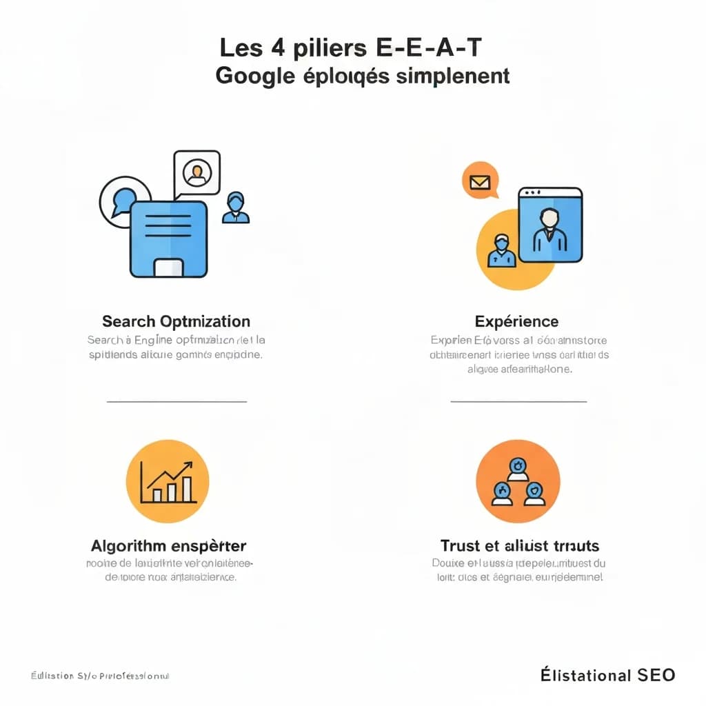 Les 4 piliers E-E-A-T de Google expliqués simplement