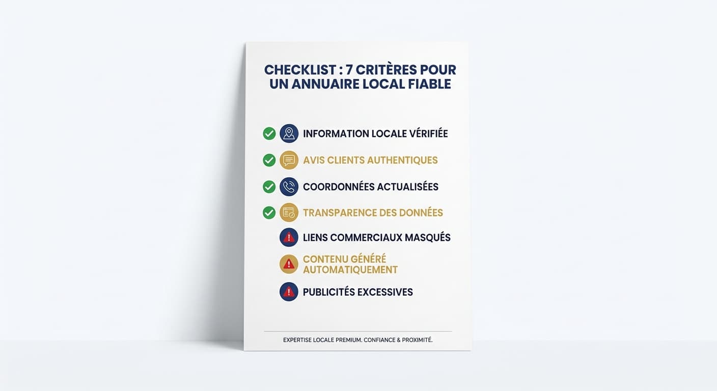 7 critères pour reconnaître un annuaire local sérieux