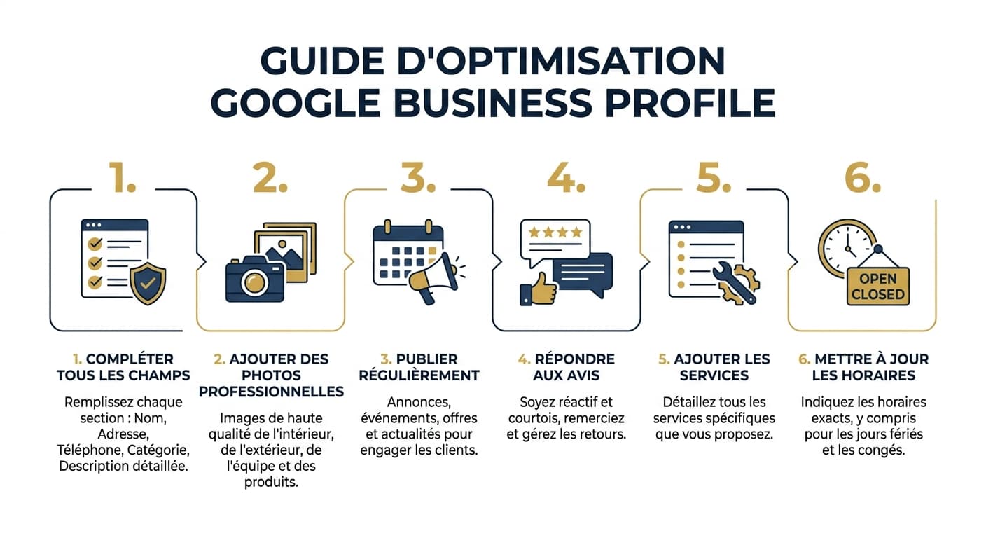 Guide pas à pas pour optimiser sa fiche Google Business Profile