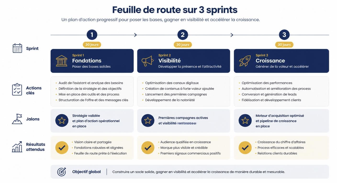 Feuille de route 90 jours pour faire connaître son entreprise localement