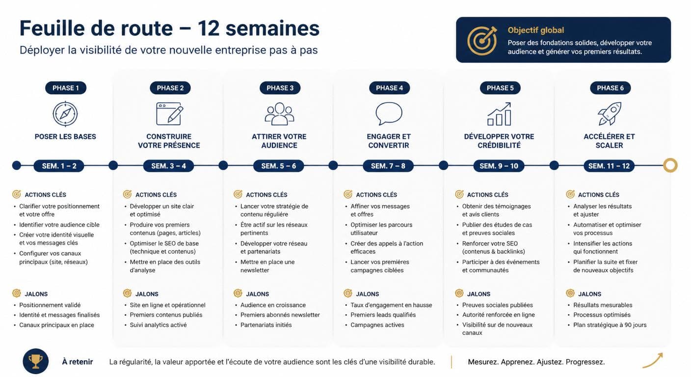 Plan d'action 12 semaines pour sortir de l'anonymat professionnel