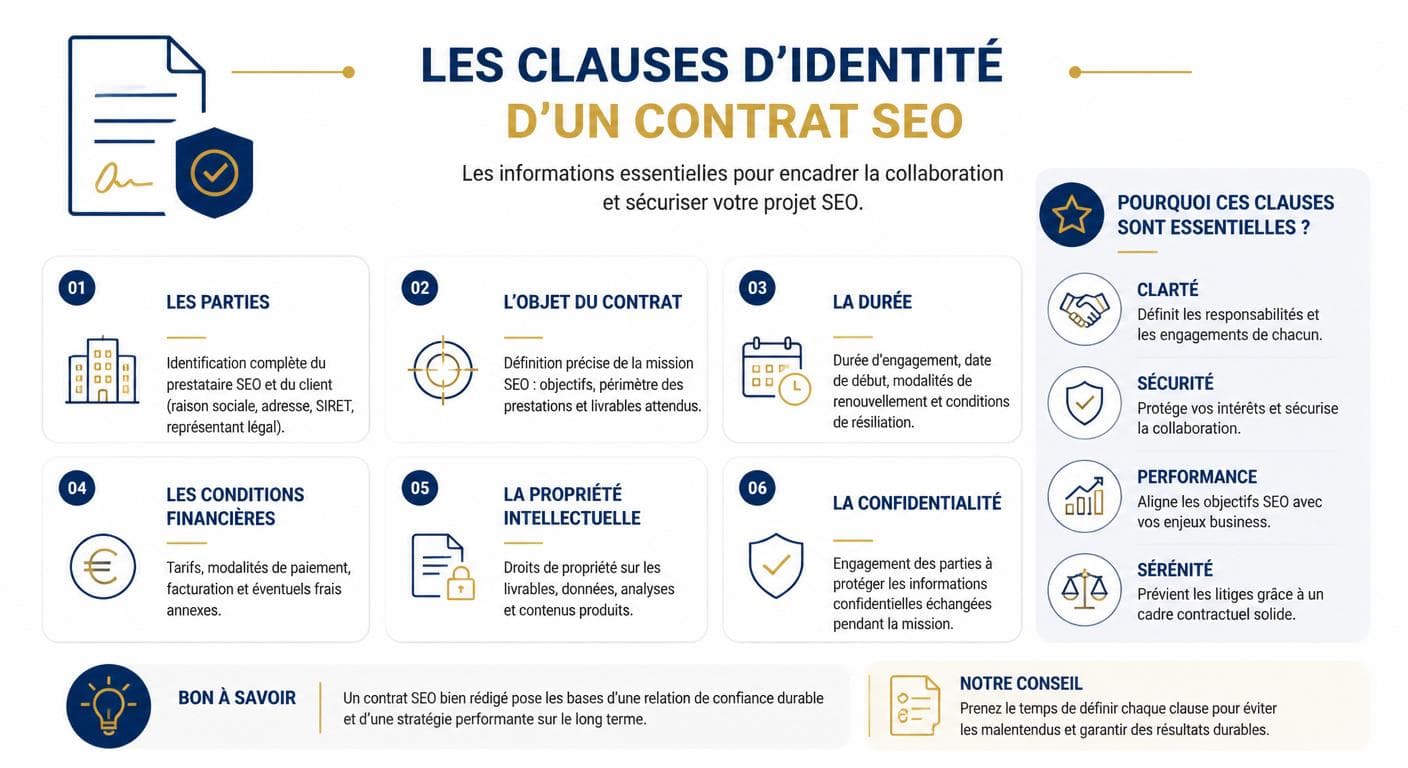 Identité des parties dans un contrat de référencement