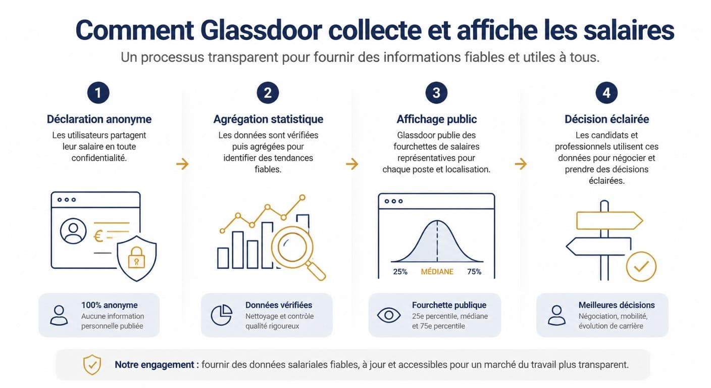 Chaîne de traitement des données salariales sur Glassdoor