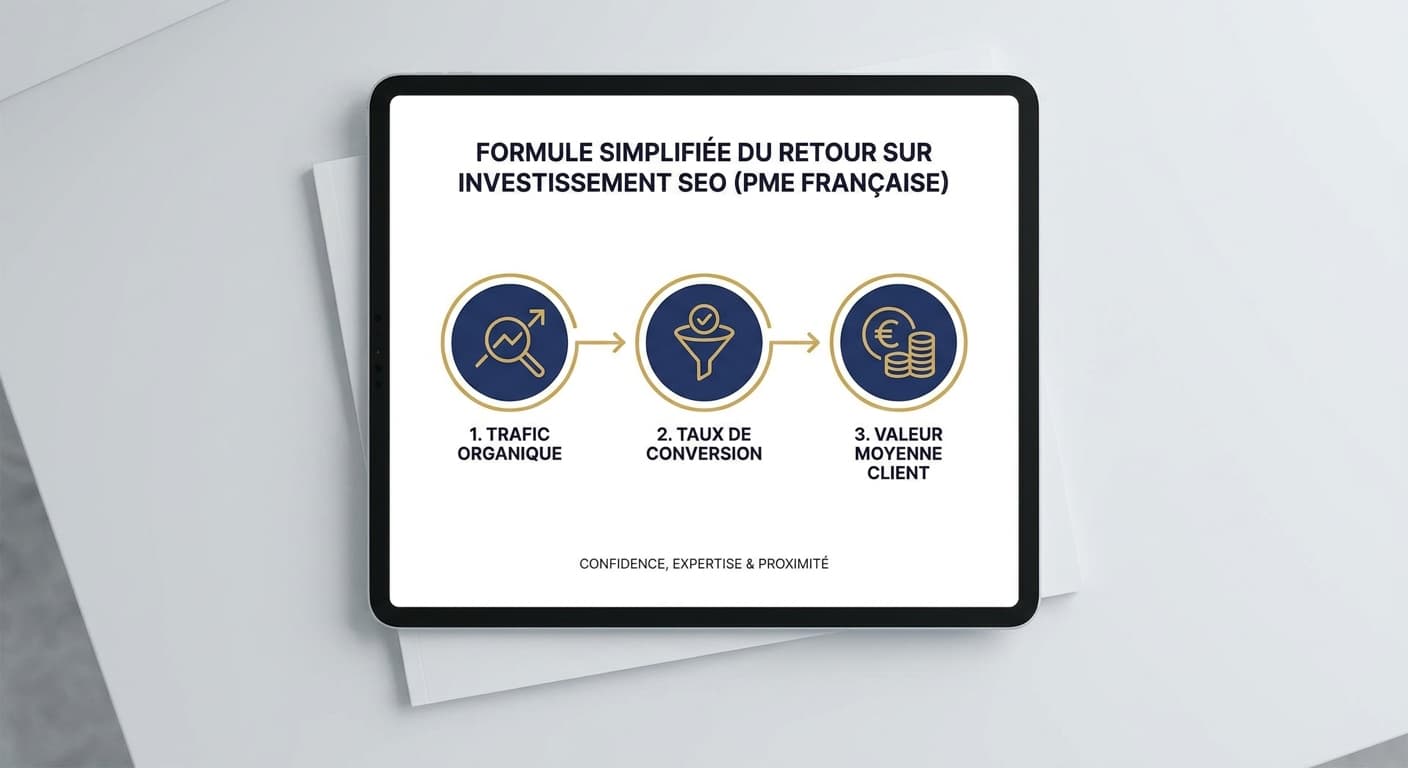 Formule simplifiée du retour sur investissement SEO