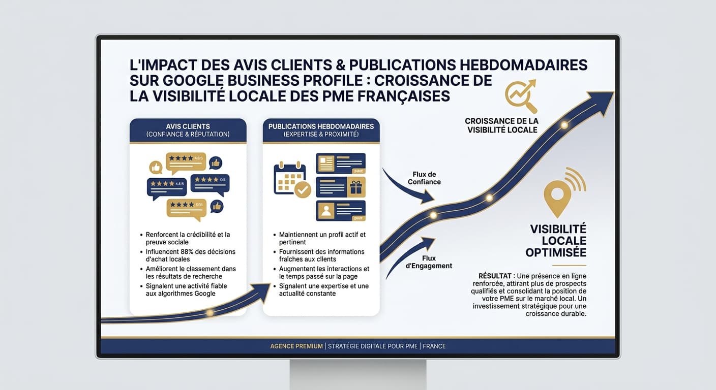 Avis clients et publications régulières sur Google Business Profile